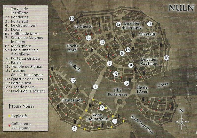 Carte de la bataille de Nuln