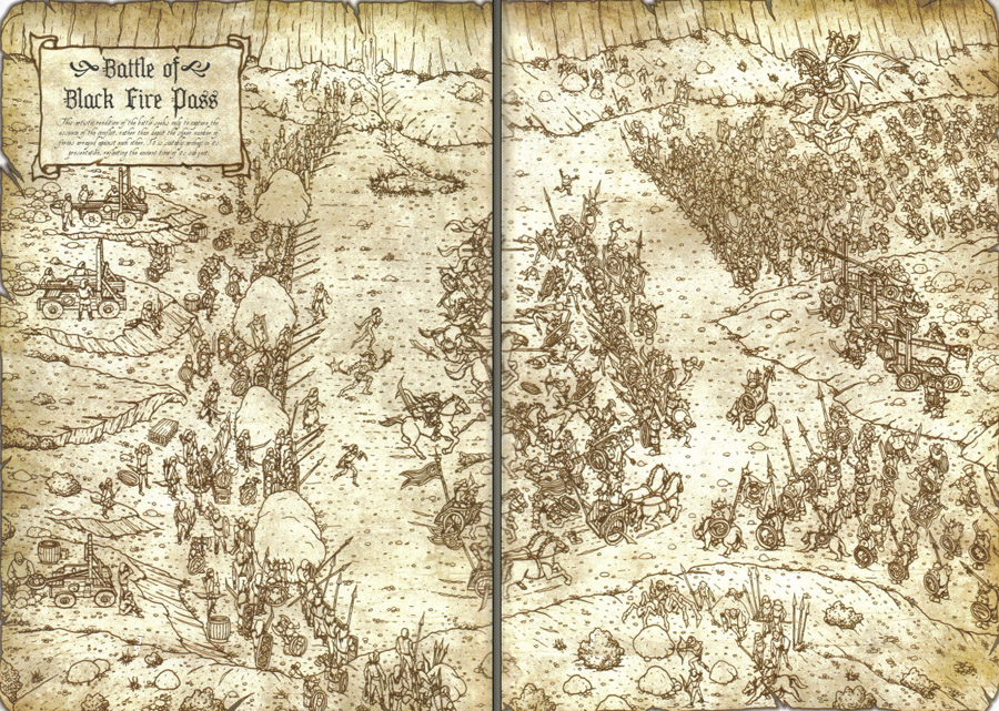Illustration bataille de la Passe du Feu Noir