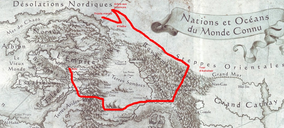 Trajet de Tamurkhan